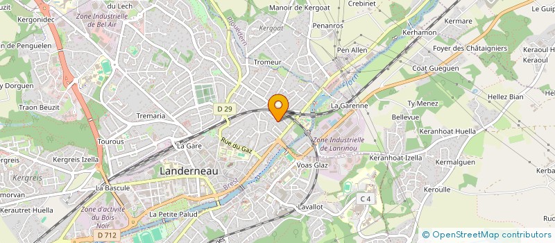 localisation de l'entreprise MADAME SANDRINE TOCANIER  PLOUMOGUER