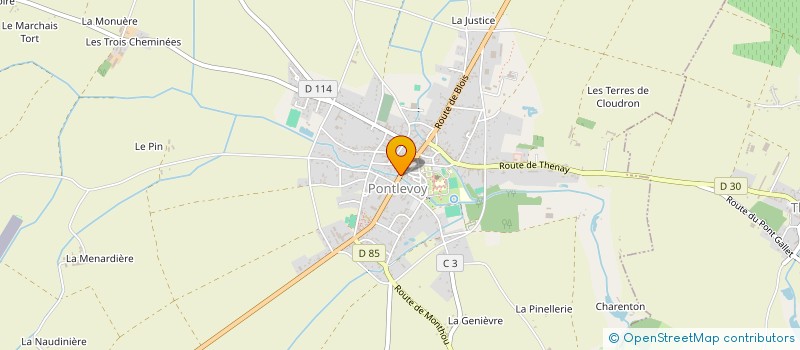 localisation de l'entreprise MADAME SANDRINE TORTERAT à PONTLEVOY