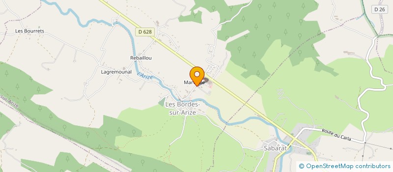 localisation de l'entreprise MADAME SANDRINE TOSELLO à LES BORDES-SUR-ARIZE