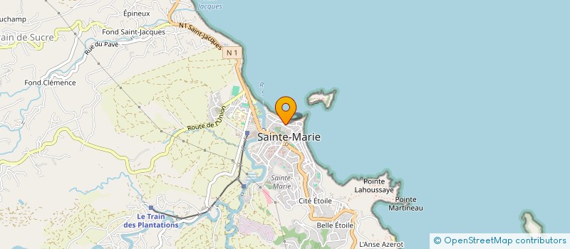 localisation de l'entreprise MADAME SANDRINE TOSSU à SAINTE-MARIE