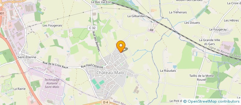 localisation de l'entreprise MADAME SANDRINE TOUCHARD  SAINT-MALO