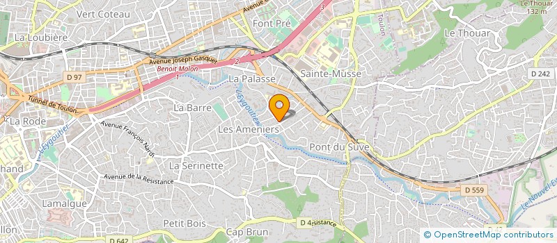 localisation de l'entreprise MADAME SANDRINE TOULOUSE  TOULON