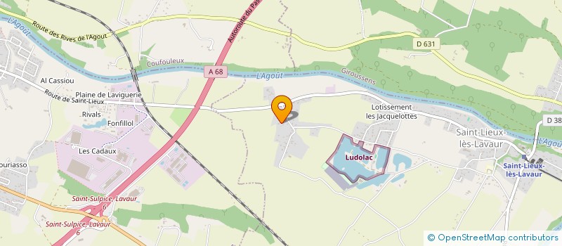 localisation de l'entreprise MADAME SANDRINE TOURNIER  SAINT-LIEUX-LES-LAVAUR