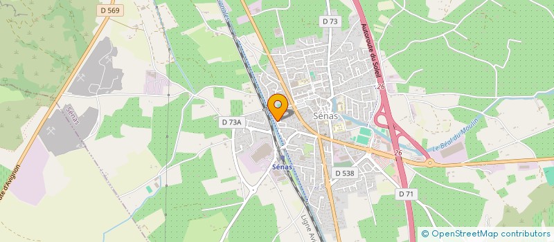 localisation de l'entreprise MADAME SANDRINE TOURRETTE  SENAS