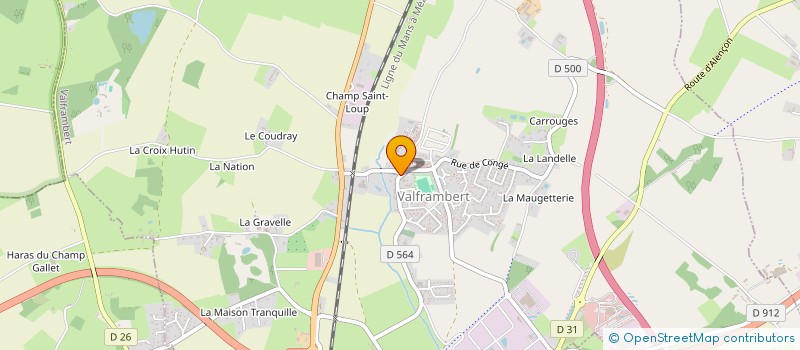 localisation de l'entreprise MADAME SANDRINE TOUTAIN à LE MENIL-BROUT