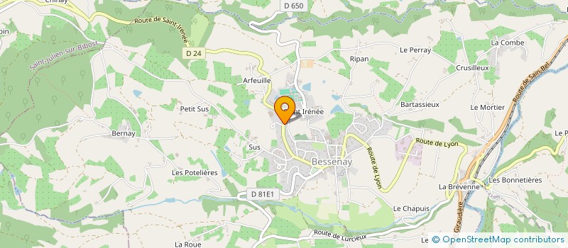 localisation de l'entreprise MADAME SANDRINE TRAIN  BESSENAY