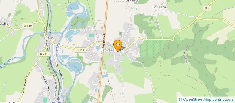 localisation de l'entreprise MADAME SANDRINE TREINEN-RAOUT à ESTIVAREILLES