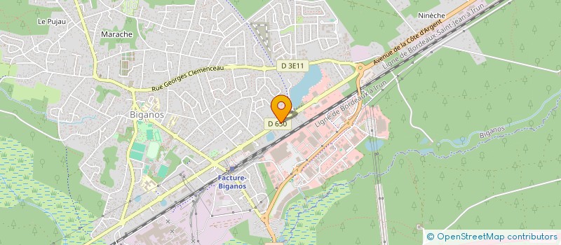 localisation de l'entreprise MADAME SANDRINE TREMBLAY  BIGANOS