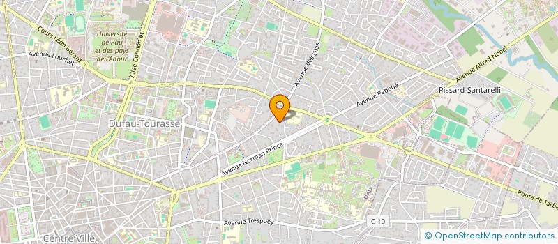localisation de l'entreprise MADAME SANDRINE TREVERO à PAU