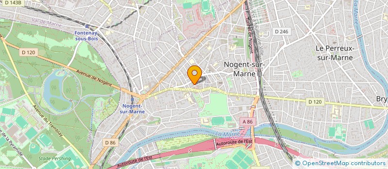 localisation de l'entreprise MADAME SANDRINE TRICHARD à NOGENT-SUR-MARNE
