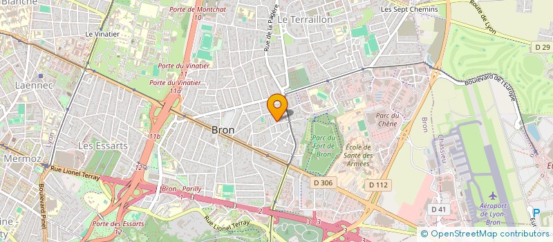 localisation de l'entreprise MADAME SANDRINE TRINDADE  BRON