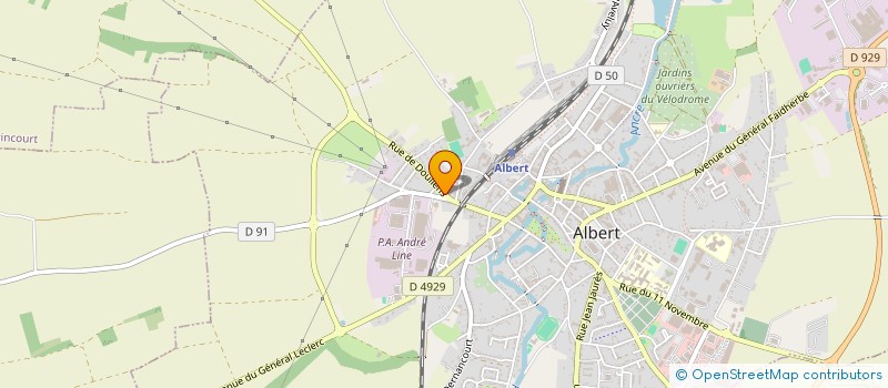 localisation de l'entreprise MADAME SANDRINE TROUVILLERS à ALBERT
