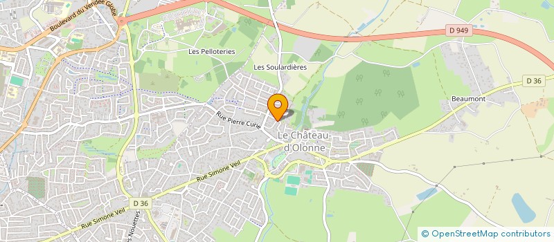localisation de l'entreprise MADAME SANDRINE TUTZO  LES SABLES D'OLONNE