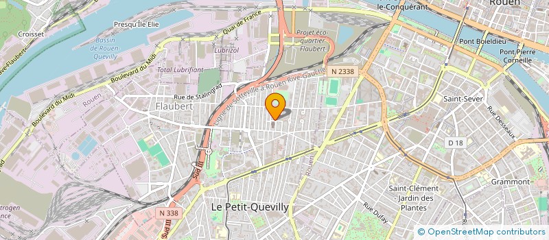 localisation de l'entreprise MADAME SANDRINE VAAST  LE PETIT-QUEVILLY