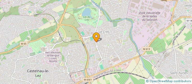 localisation de l'entreprise MADAME SANDRINE VAILLAUD  LE CRES