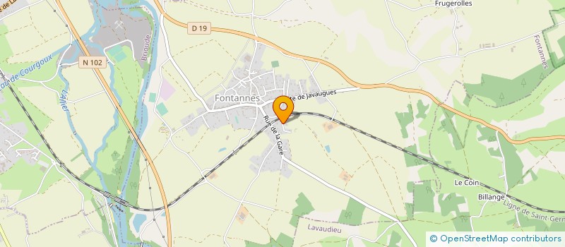 localisation de l'entreprise MADAME SANDRINE VAISSE  FONTANNES