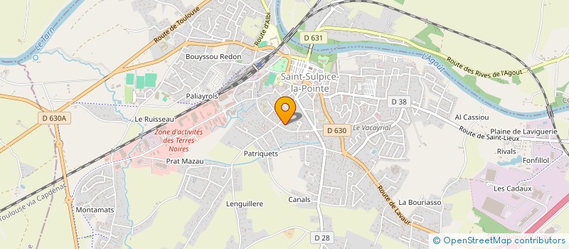 localisation de l'entreprise MADAME SANDRINE VAISSIE  SAINT-SULPICE-LA-POINTE