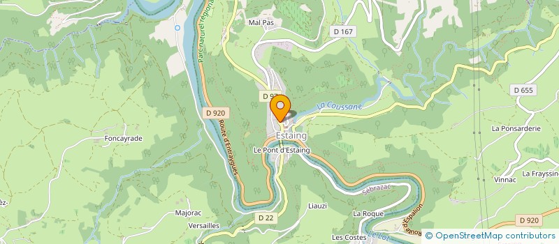 localisation de l'entreprise MADAME SANDRINE VALDENAIRE  ESTAING