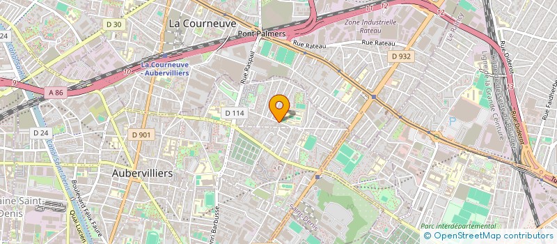 localisation de l'entreprise MADAME SANDRINE VALERA à AUBERVILLIERS