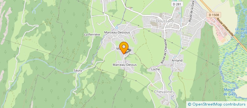 localisation de l'entreprise MADAME SANDRINE VALLET  DOUSSARD