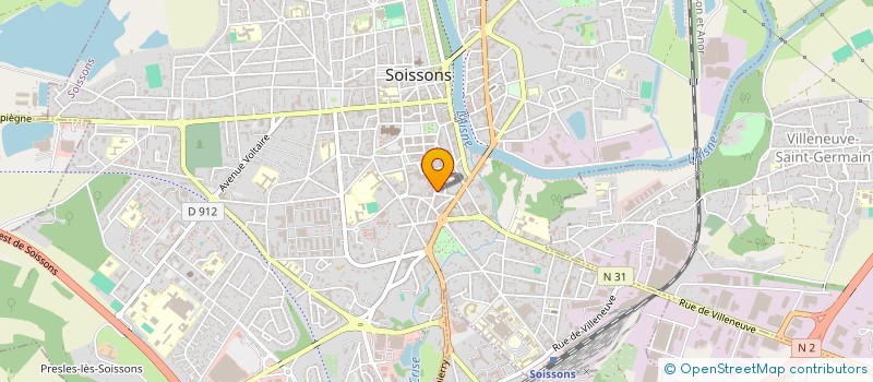 localisation de l'entreprise MADAME SANDRINE VAN CAUTEREN à SOISSONS