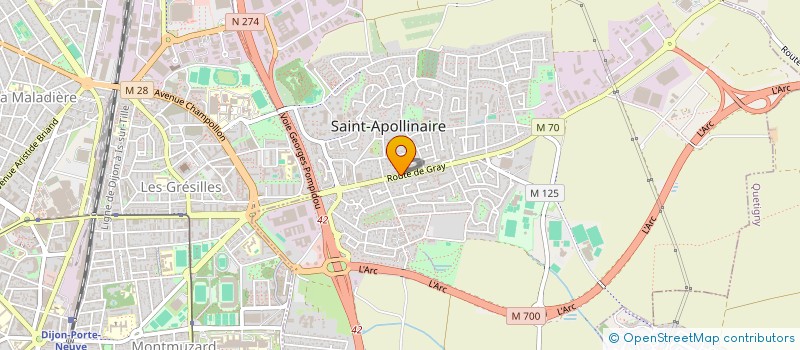 localisation de l'entreprise MADAME SANDRINE VANO à SAINT-APOLLINAIRE
