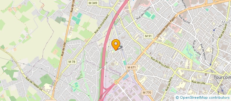 localisation de l'entreprise MADAME SANDRINE VANWYMERSCH à TOURCOING