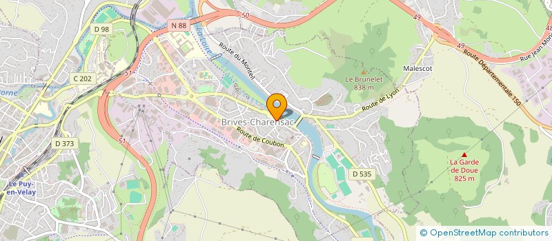 localisation de l'entreprise MADAME SANDRINE VARENNES  BRIVES-CHARENSAC