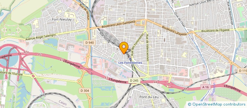 localisation de l'entreprise MADAME SANDRINE VASSEUR  CALAIS