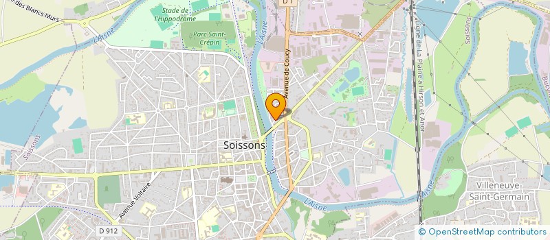 localisation de l'entreprise MADAME SANDRINE VENET à SOISSONS