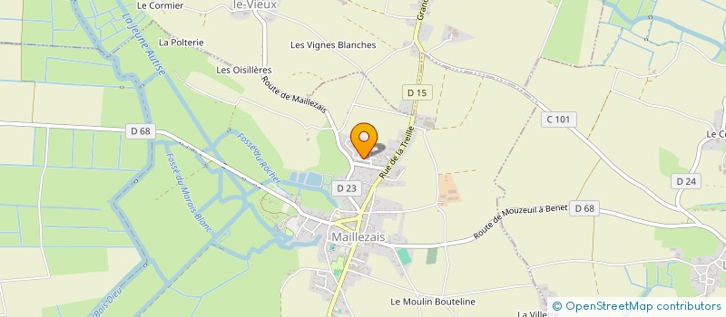 localisation de l'entreprise MADAME SANDRINE VENTROUX à MAILLEZAIS