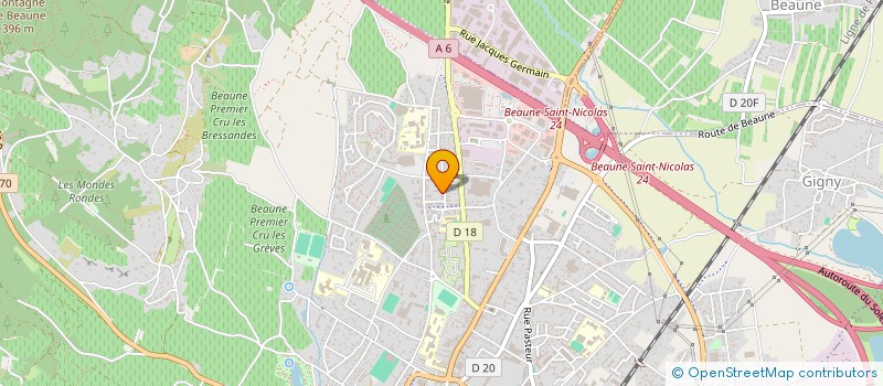localisation de l'entreprise MADAME SANDRINE VERKRUYSSE à BEAUNE