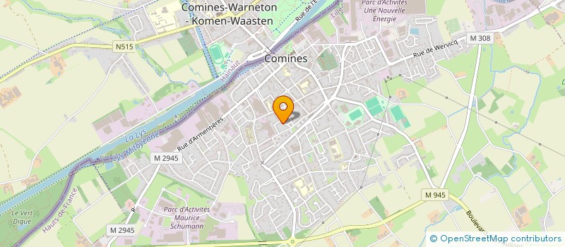 localisation de l'entreprise MADAME SANDRINE VERRE  COMINES