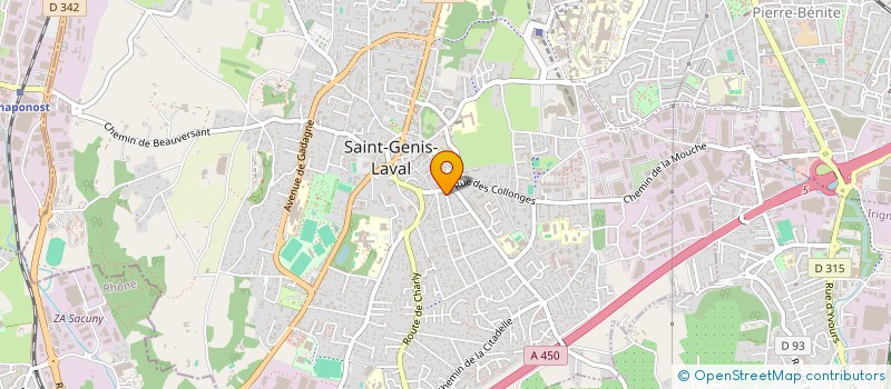 localisation de l'entreprise MADAME SANDRINE VERRECCHIA à SAINT-GENIS-LAVAL