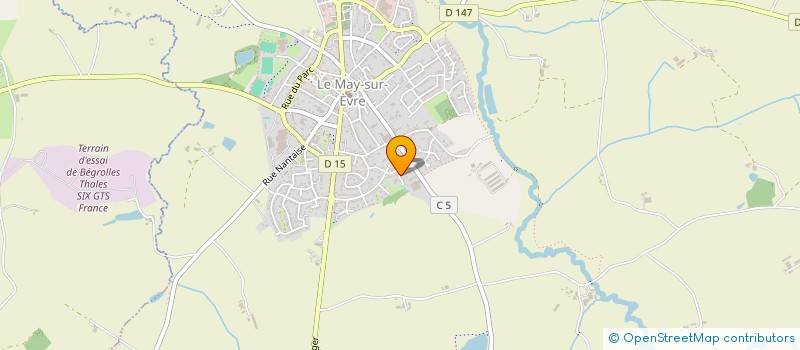 localisation de l'entreprise MADAME SANDRINE VERRON  LE MAY-SUR-EVRE