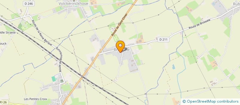 localisation de l'entreprise MADAME SANDRINE VERSCHUERE  BROXEELE