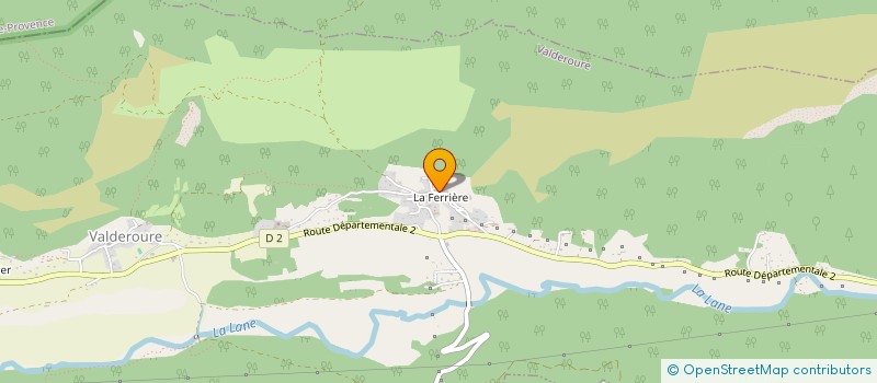 localisation de l'entreprise MADAME SANDRINE VEYAN  VALDEROURE