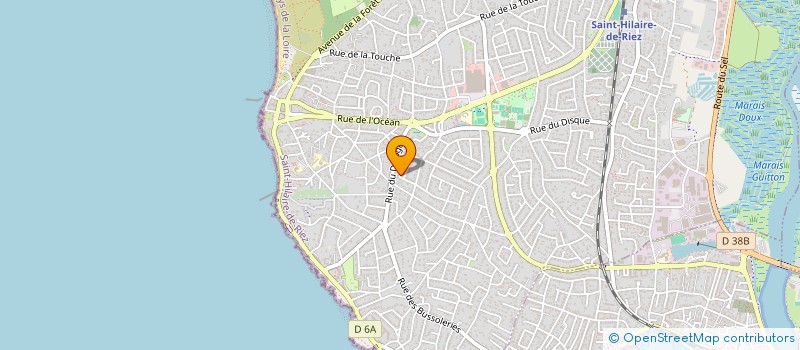 localisation de l'entreprise MADAME SANDRINE VEZOLLES  SAINT-HILAIRE-DE-RIEZ