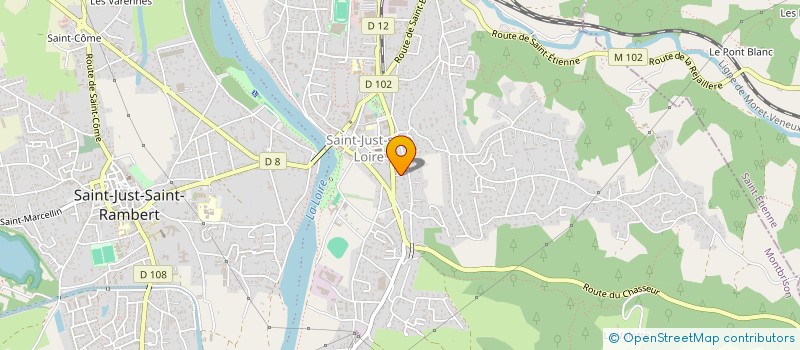 localisation de l'entreprise MADAME SANDRINE VIALLARD  SAINT-JUST-SAINT-RAMBERT