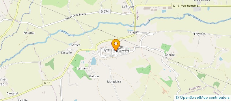 localisation de l'entreprise MADAME SANDRINE VIDAILLAC  PUYMIROL