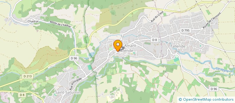 localisation de l'entreprise MADAME SANDRINE VIDALINC  SAINT-AMANT-TALLENDE