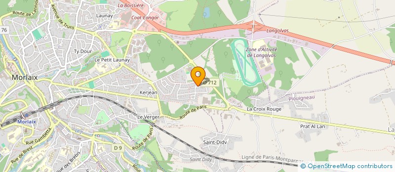 localisation de l'entreprise MADAME SANDRINE VIEUBLE  MORLAIX