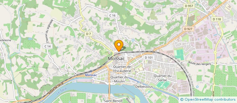 localisation de l'entreprise MADAME SANDRINE VIGIE  MOISSAC