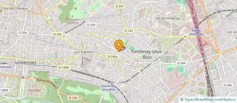 localisation de l'entreprise MADAME SANDRINE VIGNON à FONTENAY-SOUS-BOIS