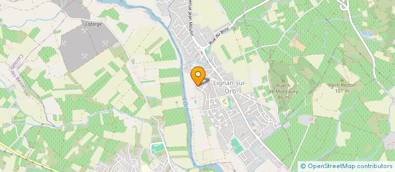 localisation de l'entreprise MADAME SANDRINE VINCENT  LIGNAN-SUR-ORB