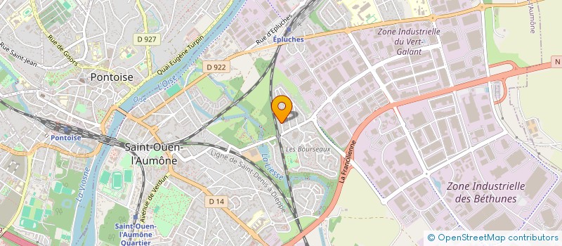 localisation de l'entreprise MADAME SANDRINE VINCENT à SAINT-OUEN-L'AUMONE