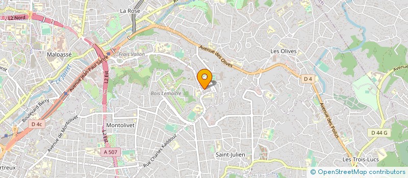 localisation de l'entreprise MADAME SANDRINE VINCIGUERRA à MARSEILLE