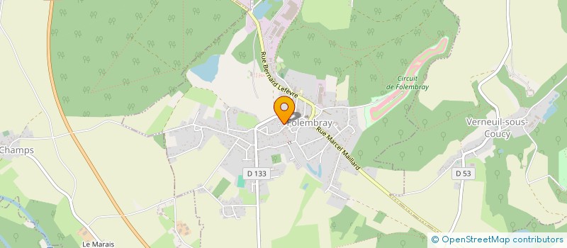 localisation de l'entreprise MADAME SANDRINE VITON  FOLEMBRAY