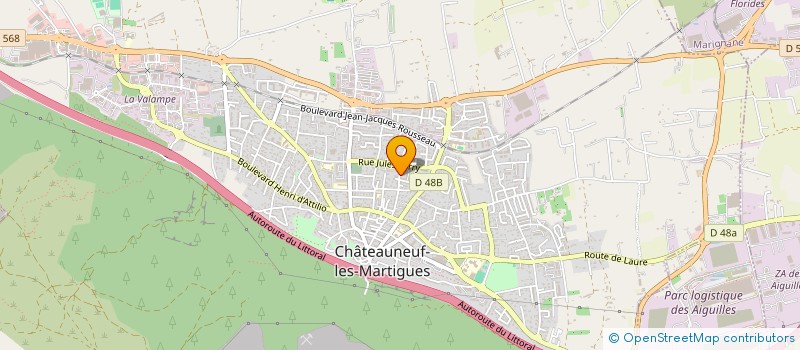 localisation de l'entreprise MADAME SANDRINE VITSE  CHATEAUNEUF-LES-MARTIGUES