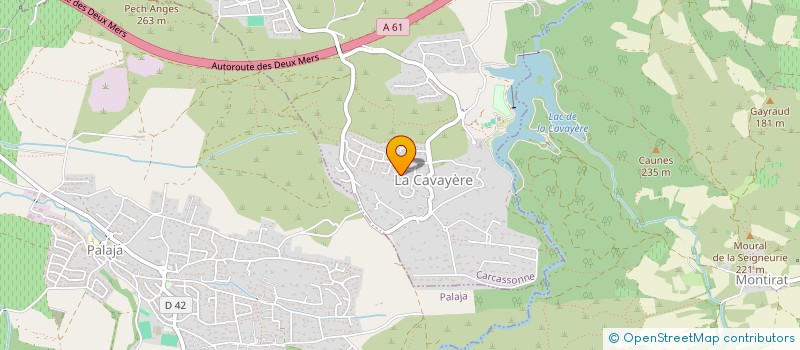 localisation de l'entreprise MADAME SANDRINE VOLLE  CARCASSONNE